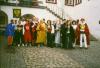 Die Delegation vor der Treppe